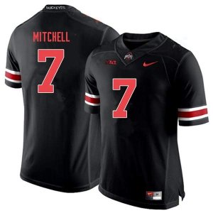Men's Ohio State Buckeyes #7 Teradja Mitchell Black Out Nike NCAA College Football Jersey October KAG3144WS